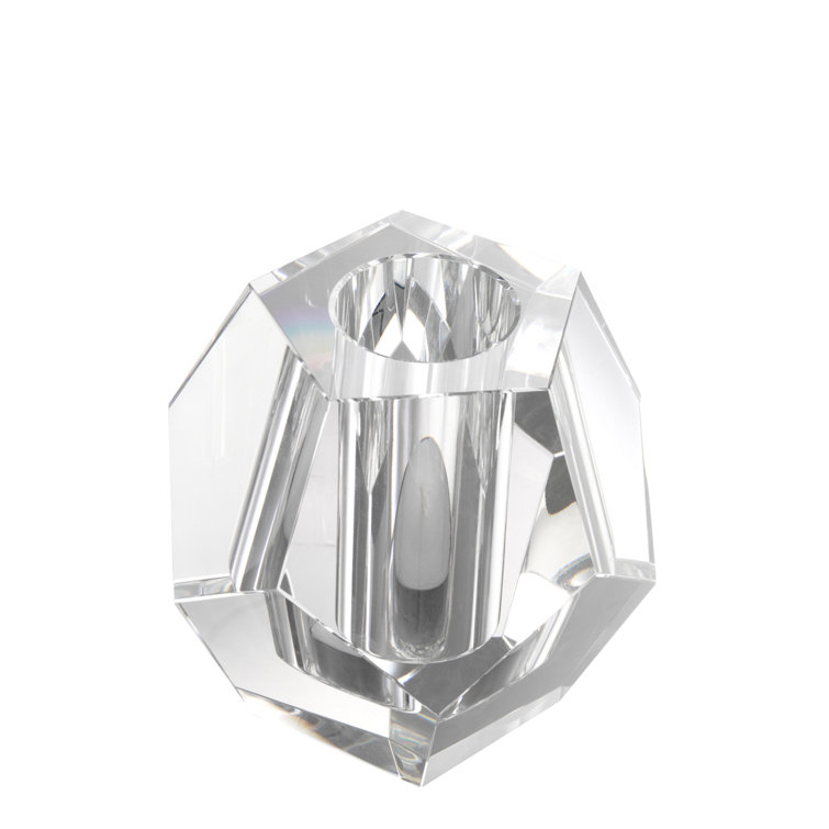 Elegant Crystal Glass Tealight Holder 6" Dimension