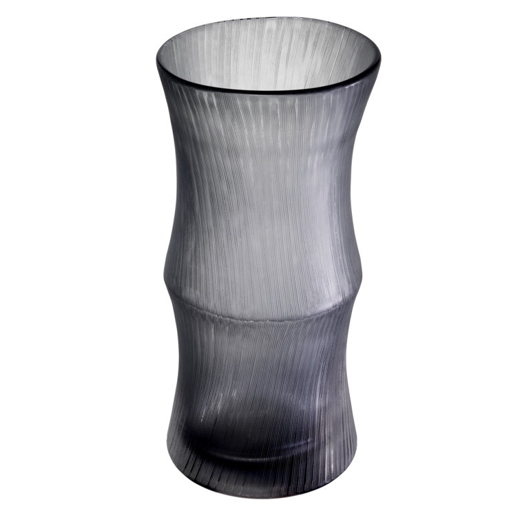Thiara 14.76" High Handmade Clear Glass Table Vase
