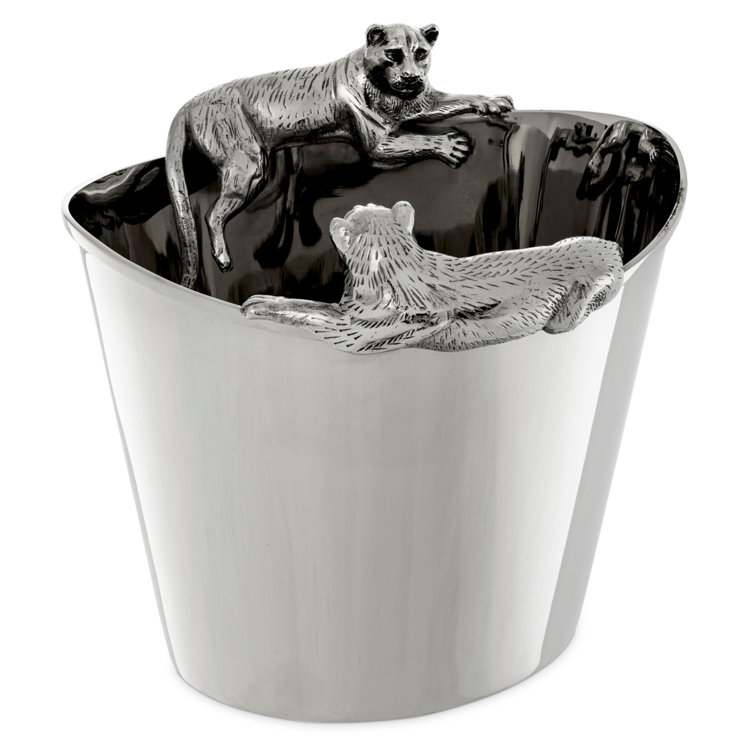 Jordan Nickel Wine Cooler with Puma Figures