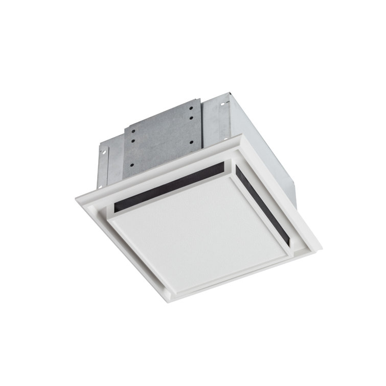 White Plastic and Metal Ceiling Mounted Exhaust Fan