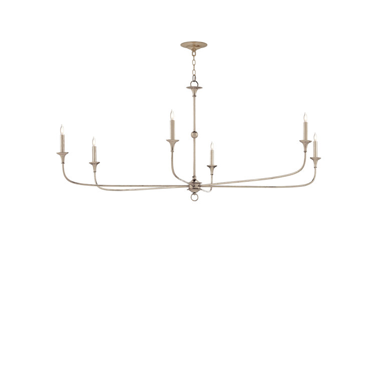 Champagne Bronze 6-Light Candle Chandelier