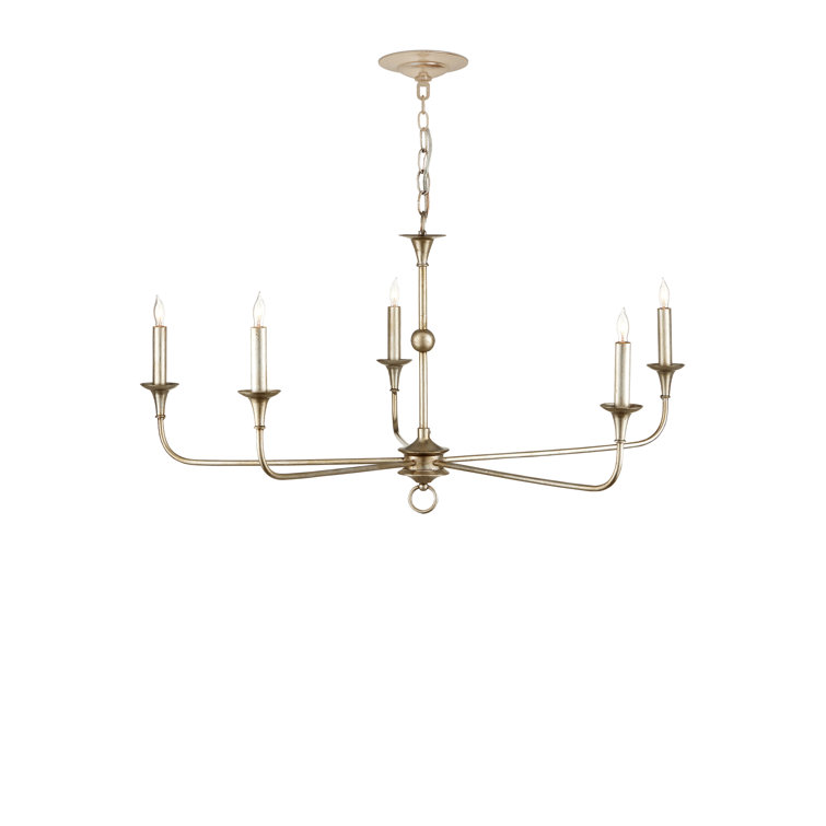Champagne Bronze 5-Light Adjustable Candle Chandelier