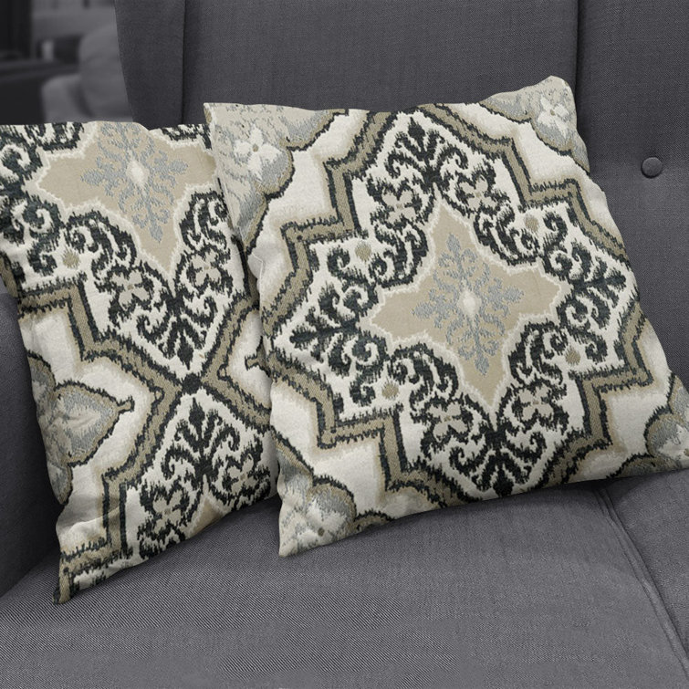 Saddlewood Beige and Black Chenille Fabric by the Yard