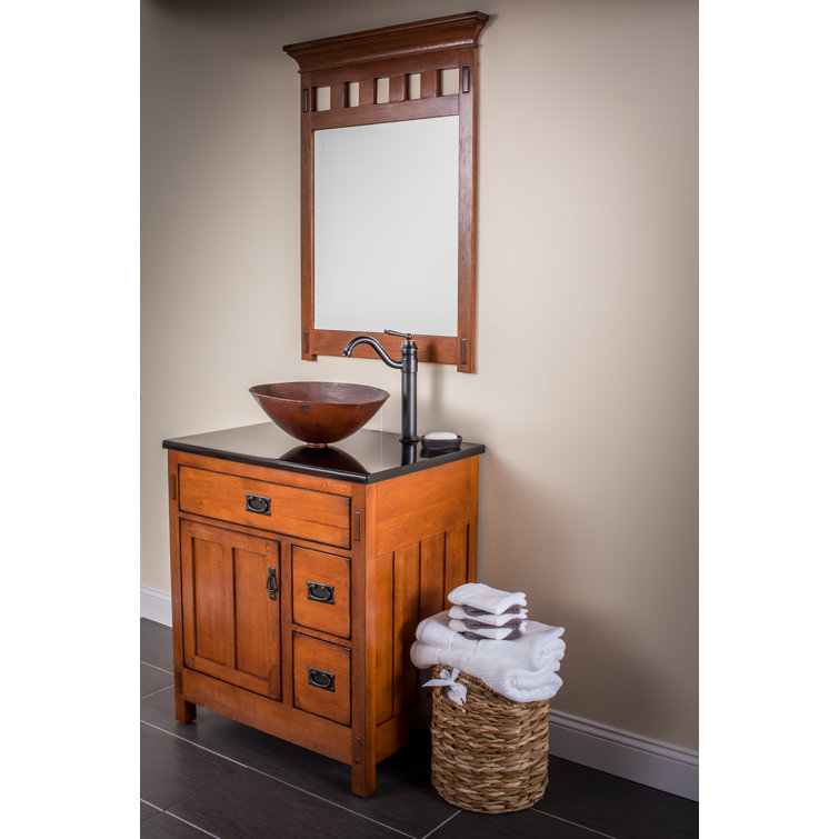 Oval Copper Above-Counter Sink with Oil Rubbed Bronze Faucet