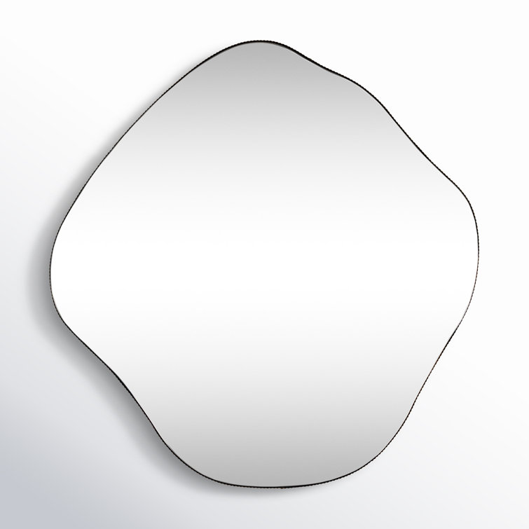 Andy Asymmetrical Gold Metal Framed Wall Mirror