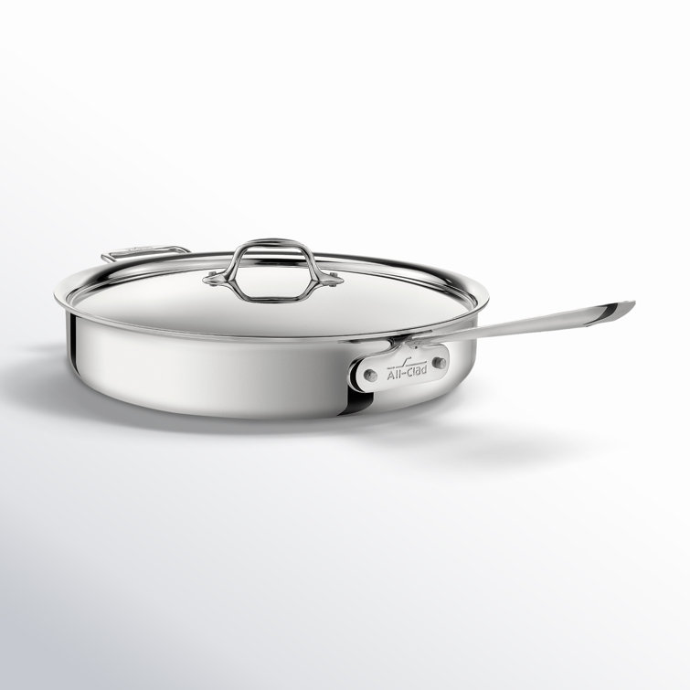 D3® Stainless Steel Saute Pan with Lid