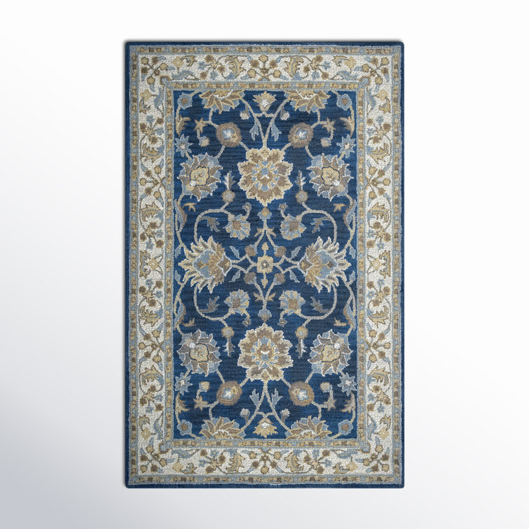 Ashlyn Traditional Oriental Hand-Tufted Wool Rug 8' x 10' - Blue