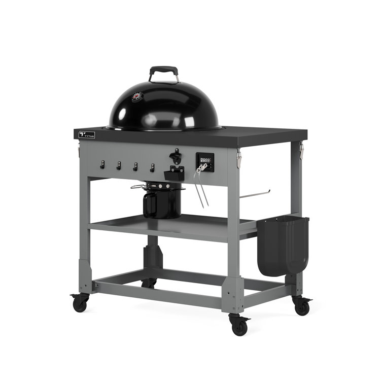 Anaheim Black Porcelain Enameled Steel Charcoal Kettle Grill