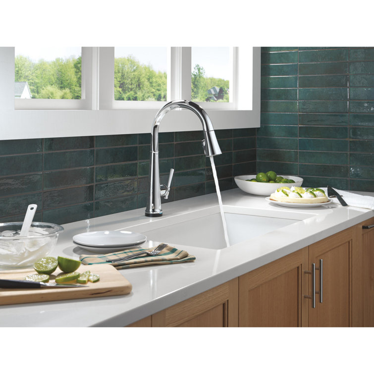 Chrome 17.06 in. Touchless Pull Down Kitchen Faucet with Spray