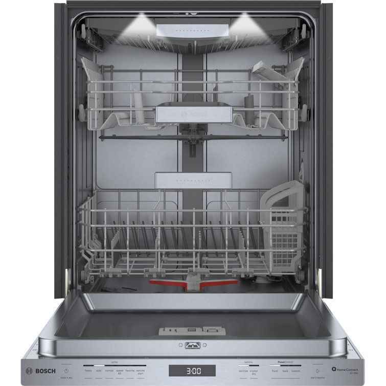 24" Stainless Steel Built-In Smart Dishwasher with Top Control