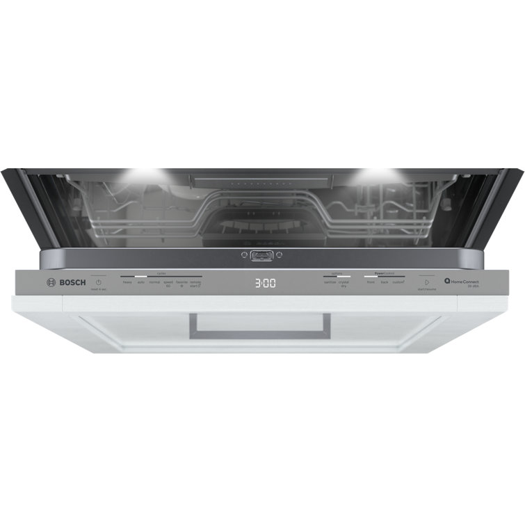 24" White Built-In Smart Dishwasher with Stainless Steel Tub