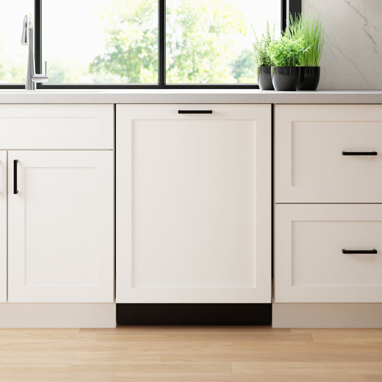 24" White Built-In Smart Dishwasher with Stainless Steel Tub