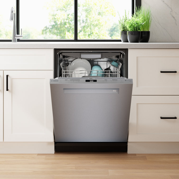 24" Stainless Steel Built-In Smart Dishwasher with Top Control