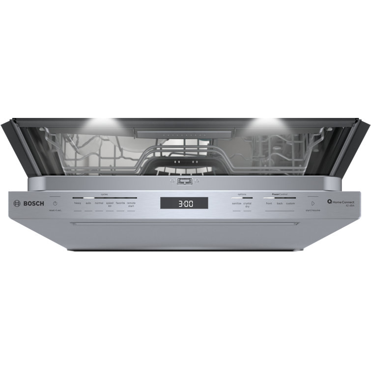 24" Stainless Steel Built-In Smart Dishwasher with Top Control