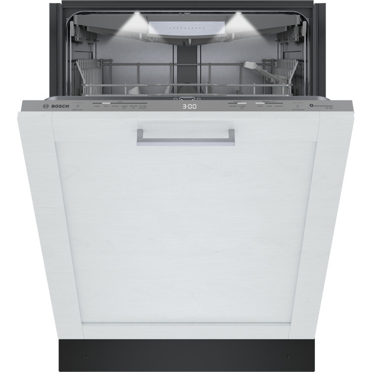 24" White Built-In Smart Dishwasher with Stainless Steel Tub