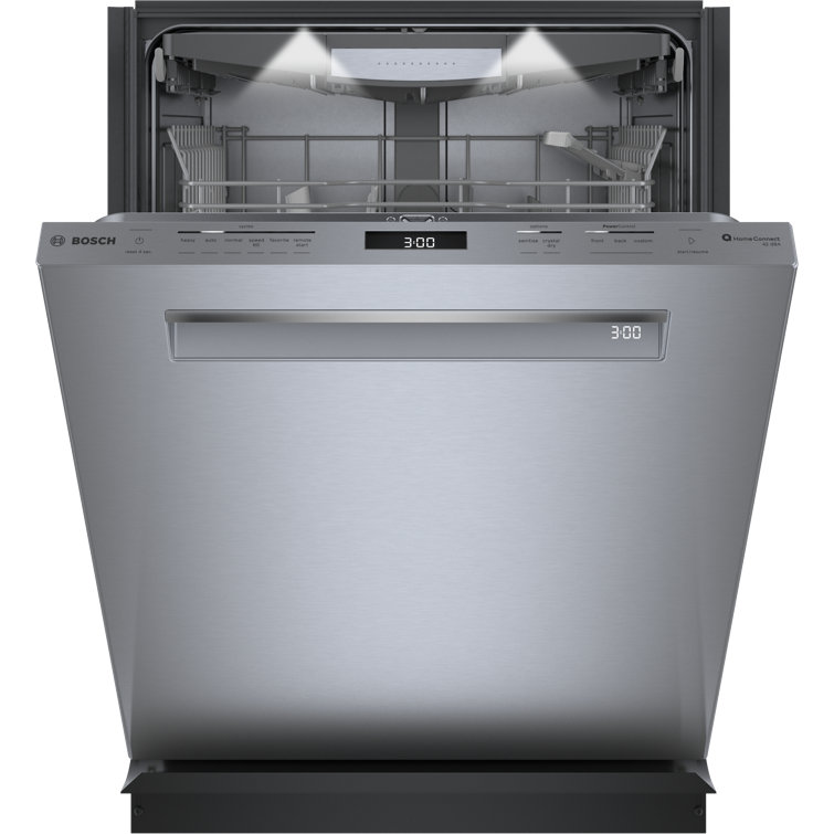 24" Stainless Steel Built-In Smart Dishwasher with Top Control