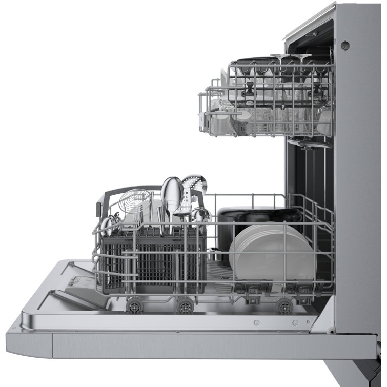 24" Stainless Steel Front Control Smart Built-In Dishwasher
