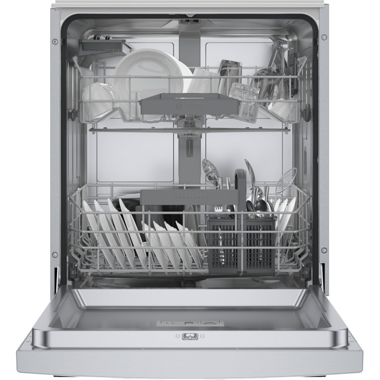 24" Stainless Steel Front Control Smart Built-In Dishwasher