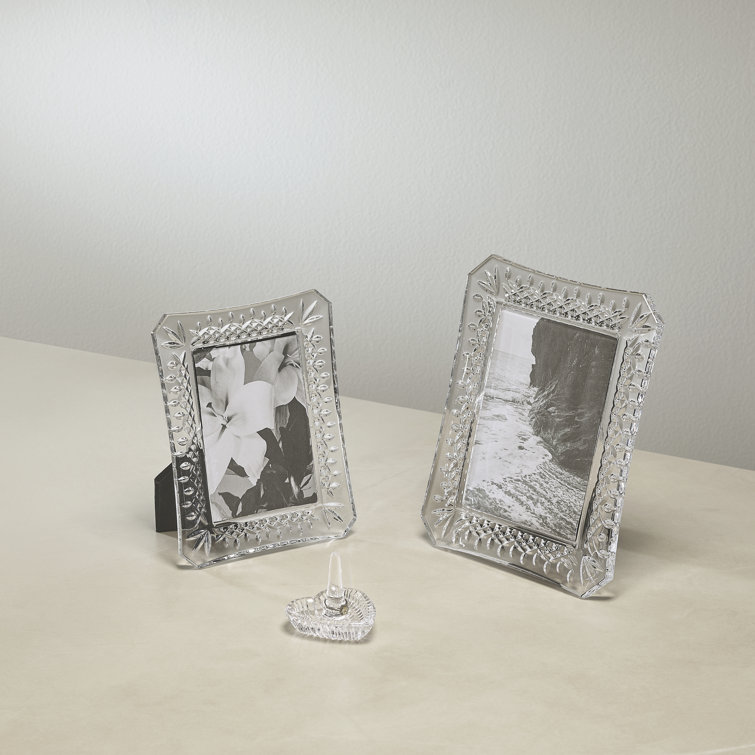 Embossed Crystal 5x7 Beveled Picture Frame