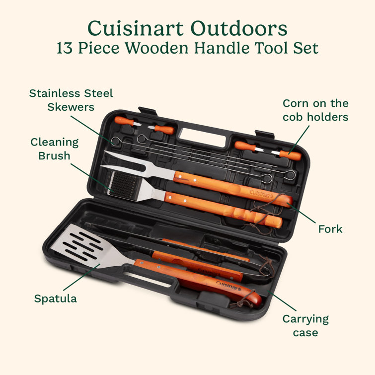 Cuisinart Cuisinart 13 Piece Wooden Grill Tool Set