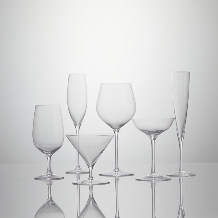 Elegance Clear Crystal Coupe Glass Set of 2