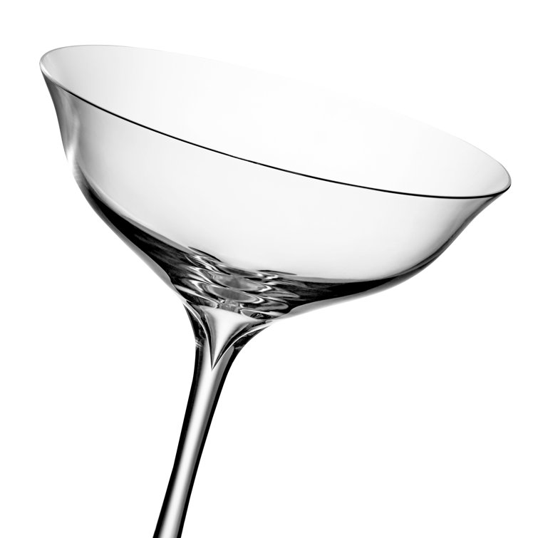 Elegance Clear Crystal Coupe Glass Set of 2