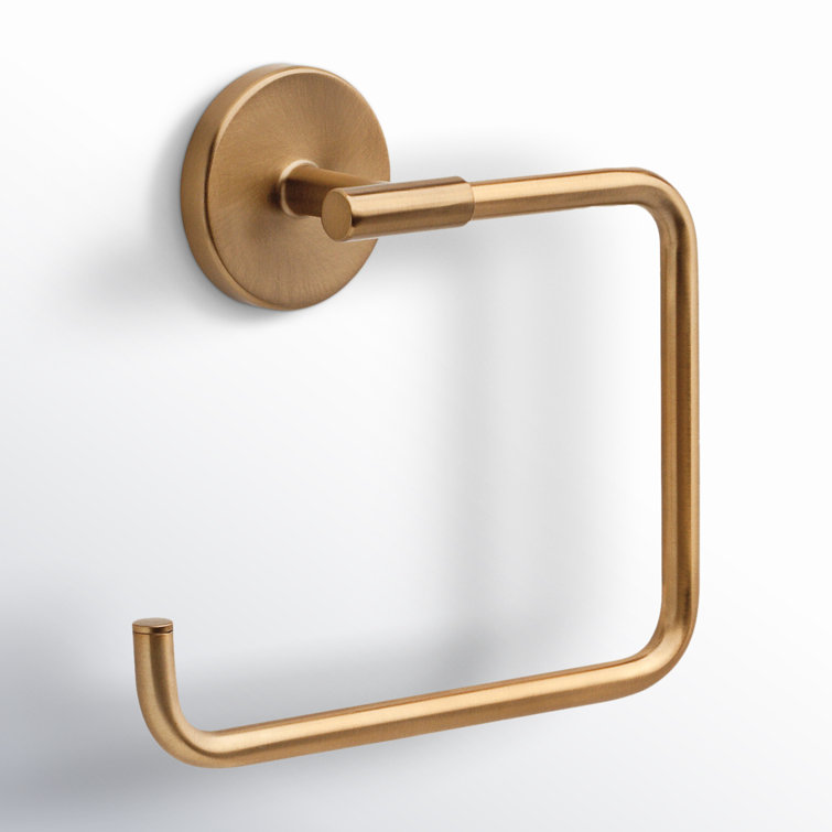 Champagne Bronze Wall Mounted Stainless Steel Towel Ring