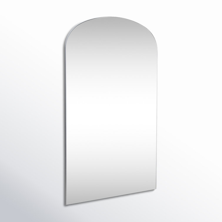 Silver Arch Metal Framed Freestanding Floor Mirror