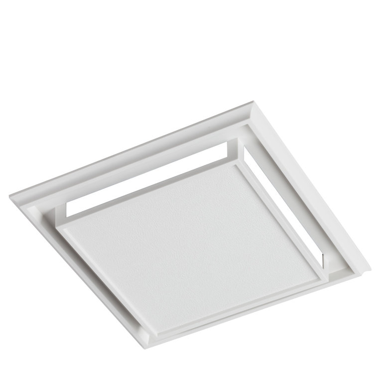 White Plastic and Metal Ceiling Mounted Exhaust Fan