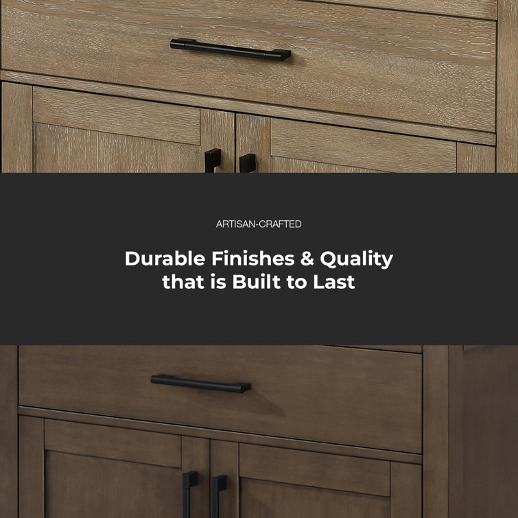 Bailey 36" Sahara Birch Freestanding Single Sink Vanity with Quartz Countertop