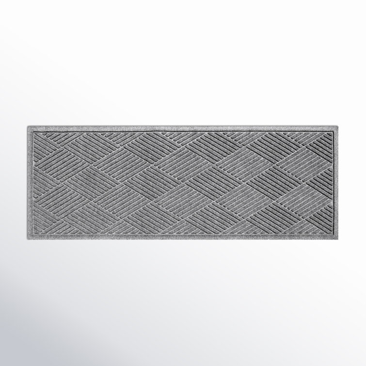 Aqua Shield Medium Gray Polypropylene 22"x60" Outdoor Runner Mat