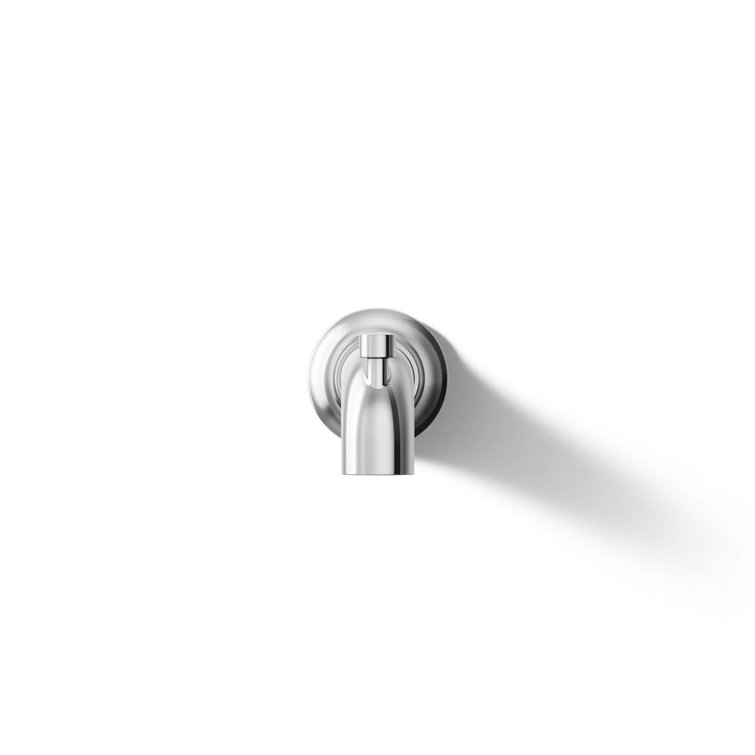 Polished Chrome Wall-Mount Tub Spout with Diverter