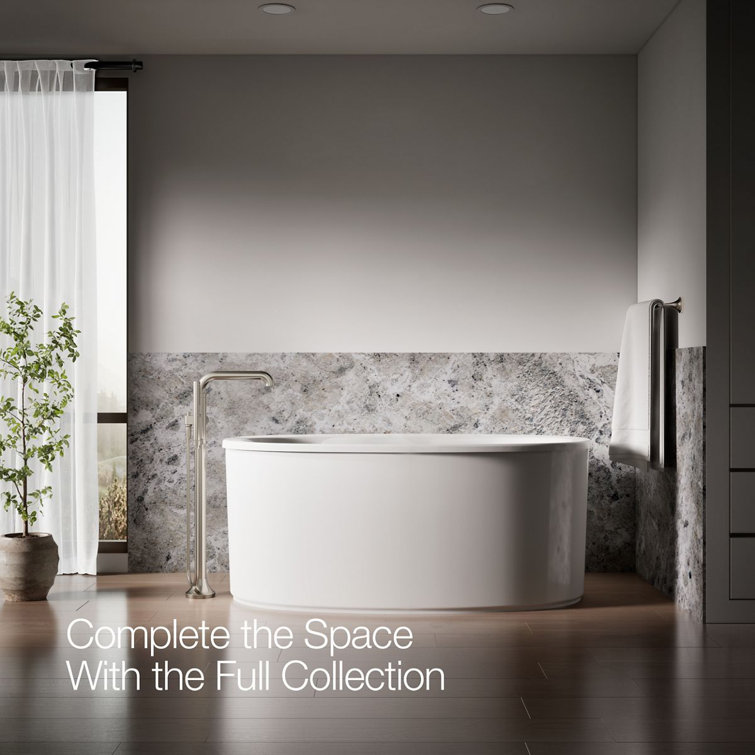 Tone Brushed Nickel Freestanding Tub Faucet with Hand Shower