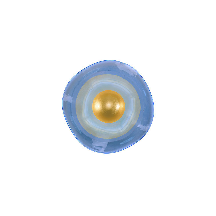 Embark Gold and Blue Glass LED Wall Sconce