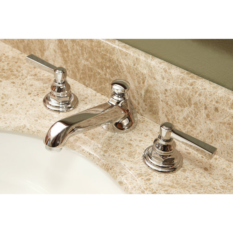 Astor 3-Hole Polished Chrome Widespread Bathroom Faucet