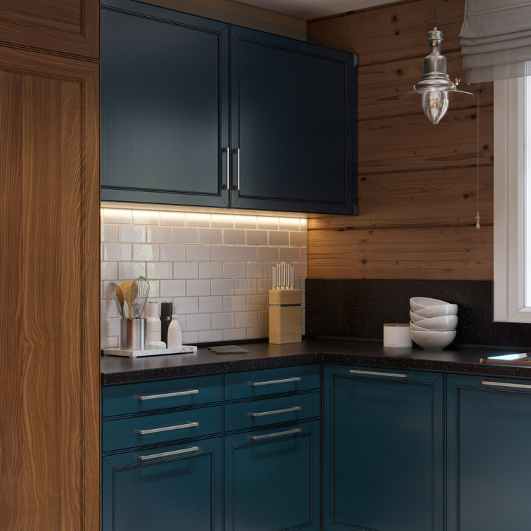 Ashley Norton Matte Black Modern Cabinet Bar Pull