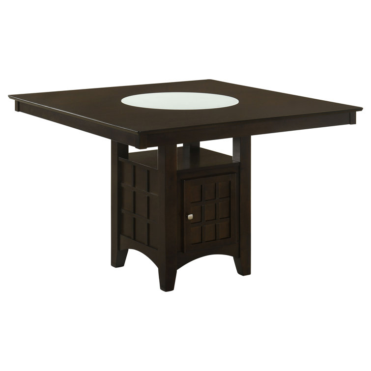 Gabriel Square Cappuccino Wood Counter Height Dining Set, 9 Pieces