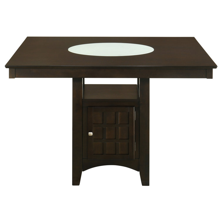 Gabriel Square Cappuccino Wood Counter Height Dining Set, 9 Pieces