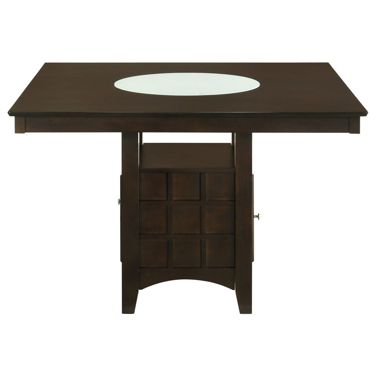 Gabriel Square Cappuccino Wood Counter Height Dining Set, 9 Pieces