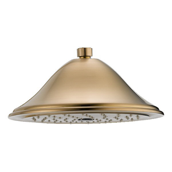 Champagne Bronze Modern Rain Shower Head with Stainless Steel Finish
