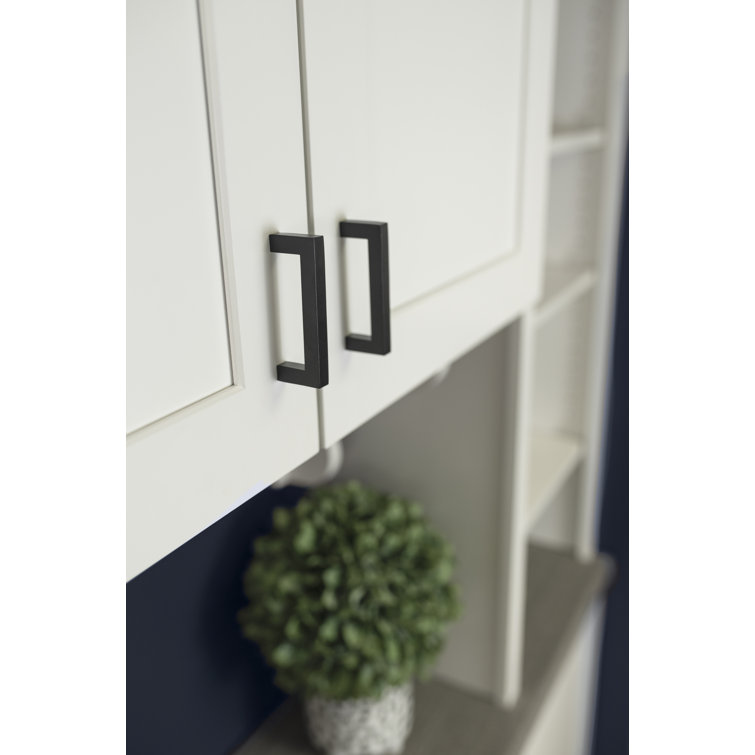 Matte Black Modern Kitchen Cabinet Handles, 10-Pack