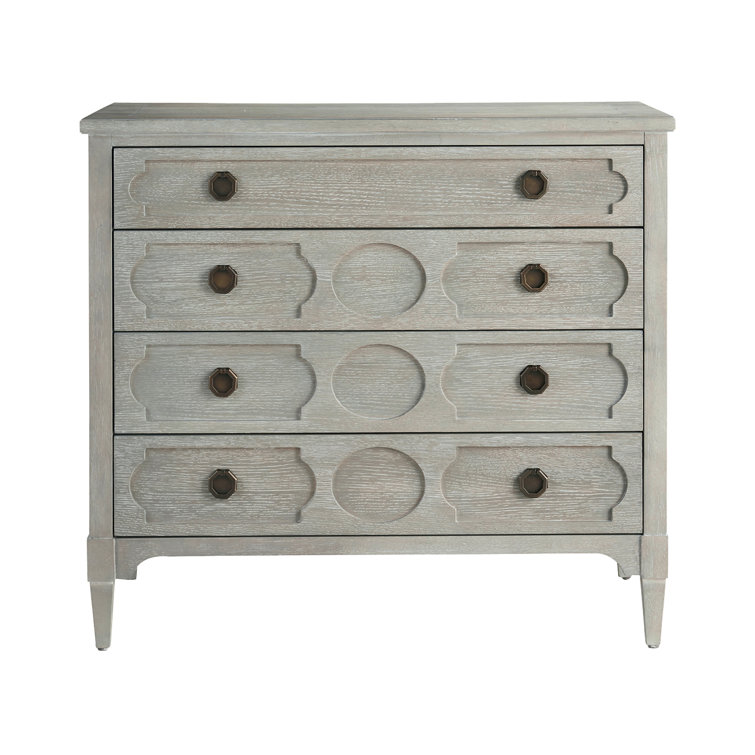 Transitional Smoke on the Water 4-Drawer Oak Dresser