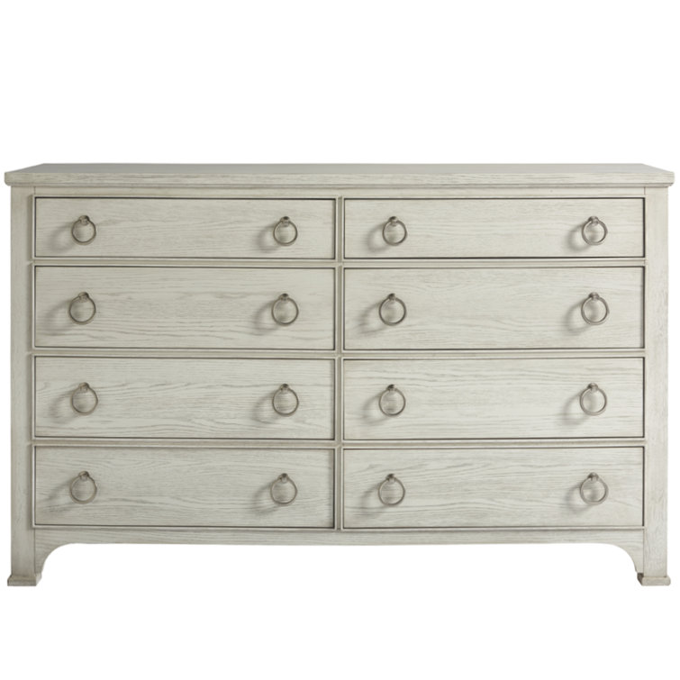 Coastal Escape Double Dresser with Dovetail Drawers in Beige