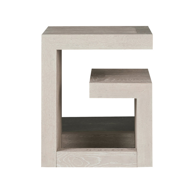 Quartz Modern Wood Bedside Table with 1 Drawer
