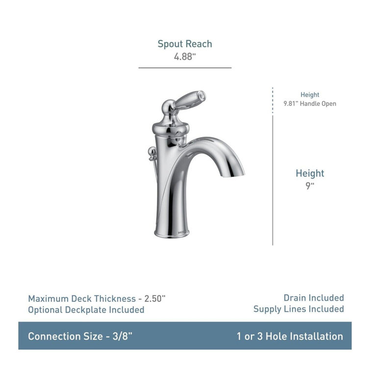 Classic Distressed Bronze 9" Vessel Bathroom Faucet with Drain Assembly