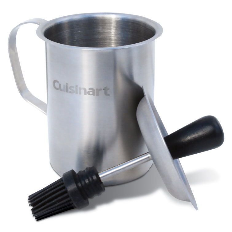 Stainless Steel Sauce Pot with Integrated Basting Brush