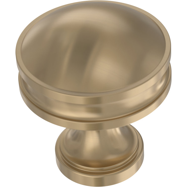 Charmaine 1.125" Round Champagne Bronze Aluminum Knob
