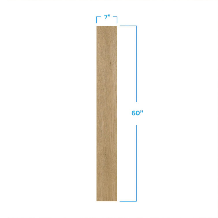 Vista Clay 7" x 60" Oak Look Waterproof Vinyl Plank Flooring