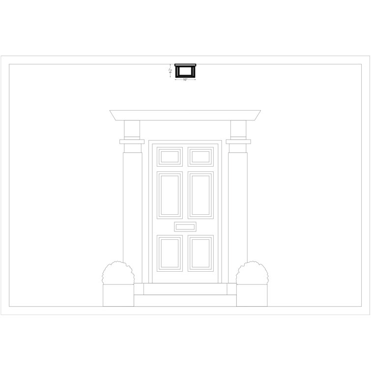Hunnington Sleek Black 2-Light Outdoor Flush Mount with Clear Seeded Glass