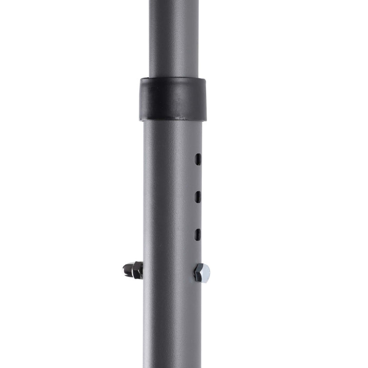 Gray Polyester Outdoor Adjustable Patio Door Awning Canopy